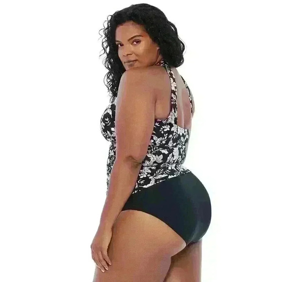 NEW! Lauren Ralph Lauren Women's Plus 16W Floral Tankini Top & Bottom NWT $196 - Picture 5 of 5